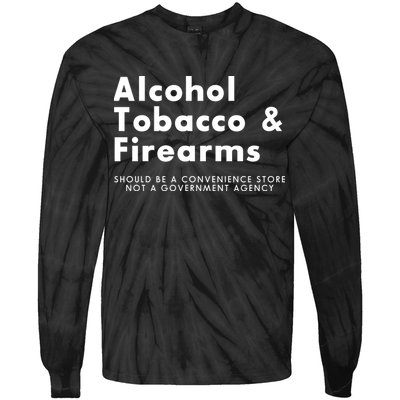 Funny Conservative Gun Rights Second Amendment Tie-Dye Long Sleeve Shirt