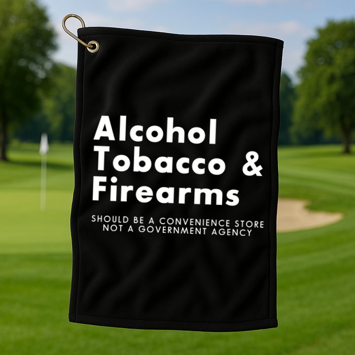 Funny Conservative Gun Rights Second Amendment Golf Towel