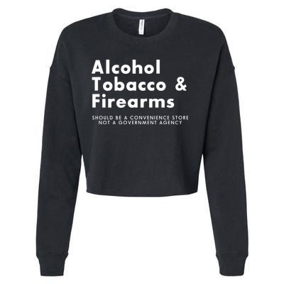 Funny Conservative Gun Rights Second Amendment Cropped Pullover Crew