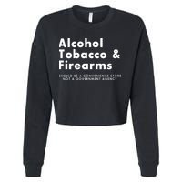 Funny Conservative Gun Rights Second Amendment Cropped Pullover Crew
