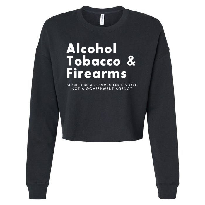 Funny Conservative Gun Rights Second Amendment Cropped Pullover Crew