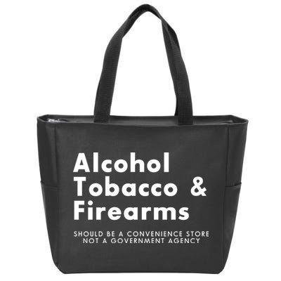 Funny Conservative Gun Rights Second Amendment Zip Tote Bag