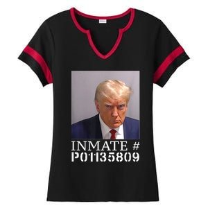 Fulton County Georgia Jail Prisoner Inmate P01135809 Mugshot Ladies Halftime Notch Neck Tee