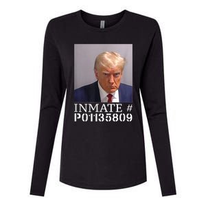 Fulton County Georgia Jail Prisoner Inmate P01135809 Mugshot Womens Cotton Relaxed Long Sleeve T-Shirt