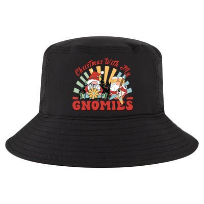 Funny Christmas Gnome Christmas With My Gnomies Xmas Funny Gift Great Gift Cool Comfort Performance Bucket Hat