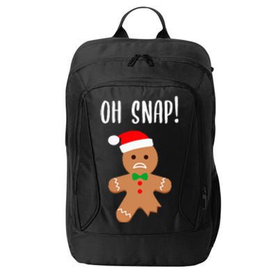 Funny Christmas Gingerbread Man Oh Snap City Backpack