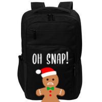 Funny Christmas Gingerbread Man Oh Snap Impact Tech Backpack