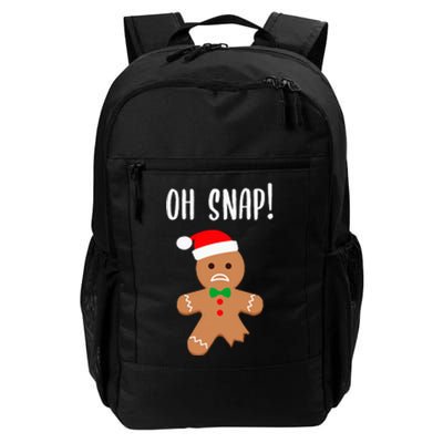 Funny Christmas Gingerbread Man Oh Snap Daily Commute Backpack