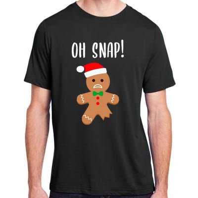 Funny Christmas Gingerbread Man Oh Snap Adult ChromaSoft Performance T-Shirt