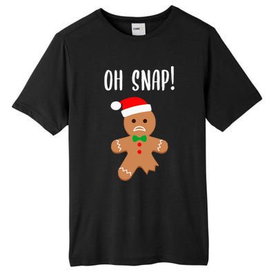 Funny Christmas Gingerbread Man Oh Snap Tall Fusion ChromaSoft Performance T-Shirt