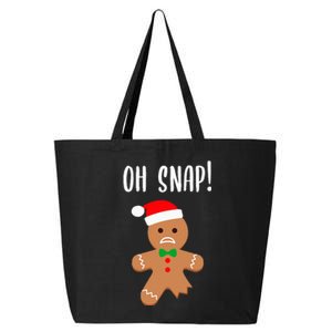 Funny Christmas Gingerbread Man Oh Snap 25L Jumbo Tote