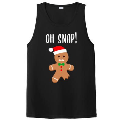 Funny Christmas Gingerbread Man Oh Snap PosiCharge Competitor Tank