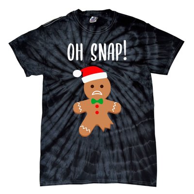 Funny Christmas Gingerbread Man Oh Snap Tie-Dye T-Shirt