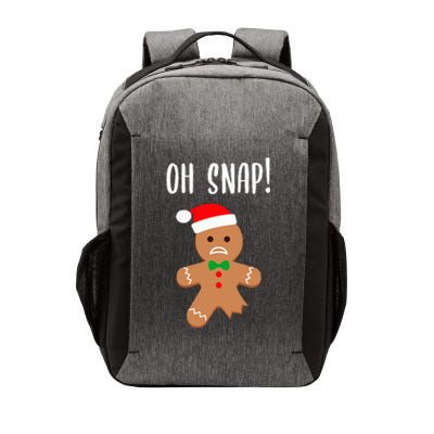 Funny Christmas Gingerbread Man Oh Snap Vector Backpack