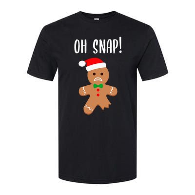 Funny Christmas Gingerbread Man Oh Snap Softstyle® CVC T-Shirt