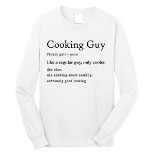 Funny Cooking Guy Definition Gift For Cook Lovers Long Sleeve Shirt