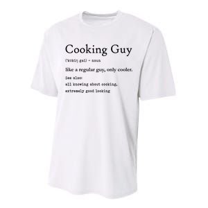 Funny Cooking Guy Definition Gift For Cook Lovers Performance Sprint T-Shirt