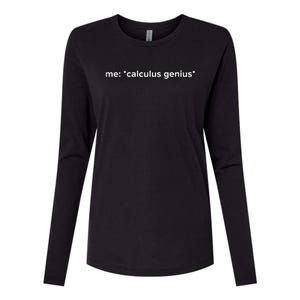 Funny Calculus Genius Meme Math Womens Cotton Relaxed Long Sleeve T-Shirt