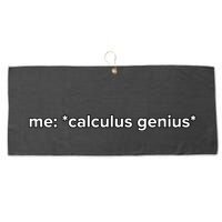 Funny Calculus Genius Meme Math Large Microfiber Waffle Golf Towel