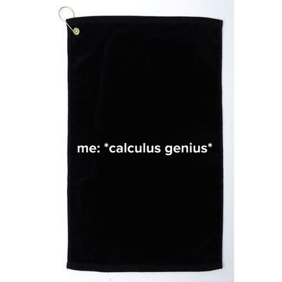 Funny Calculus Genius Meme Math Golf Towel