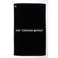 Funny Calculus Genius Meme Math Golf Towel