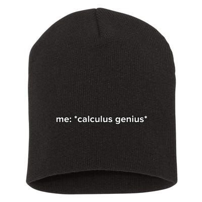 Funny Calculus Genius Meme Math Short Acrylic Beanie