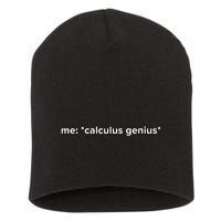 Funny Calculus Genius Meme Math Short Acrylic Beanie
