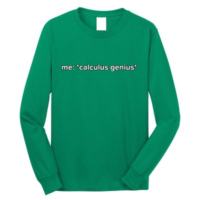 Funny Calculus Genius Meme Math Long Sleeve Shirt