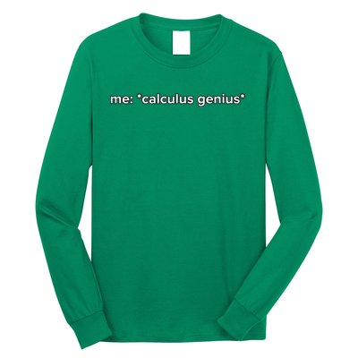 Funny Calculus Genius Meme Math Long Sleeve Shirt