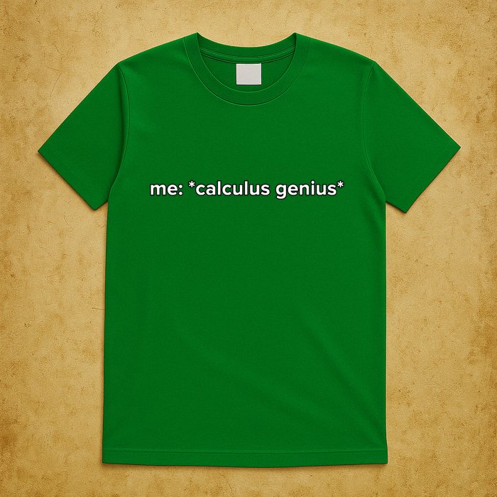 Funny Calculus Genius Meme Math T-Shirt