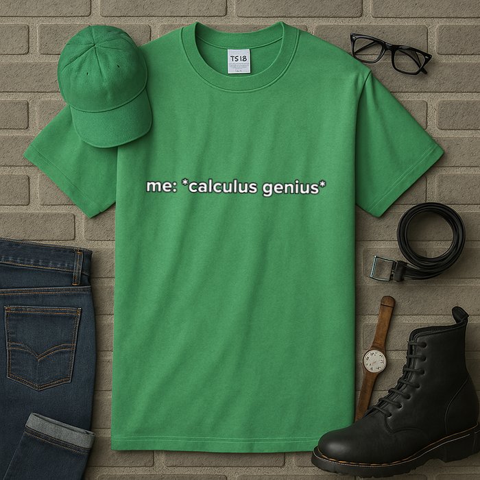 Funny Calculus Genius Meme Math Tall T-Shirt