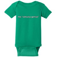 Funny Calculus Genius Meme Math Baby Bodysuit