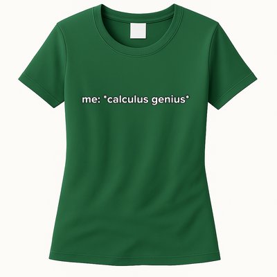 Funny Calculus Genius Meme Math Womens T-Shirt