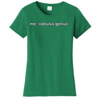 Funny Calculus Genius Meme Math Women's T-Shirt