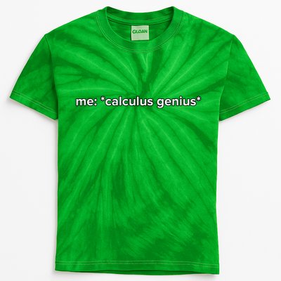Funny Calculus Genius Meme Math Kids Tie-Dye T-Shirt