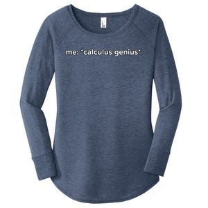 Funny Calculus Genius Meme Math Women's Perfect Tri Tunic Long Sleeve Shirt