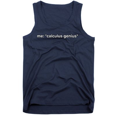 Funny Calculus Genius Meme Math Tank Top