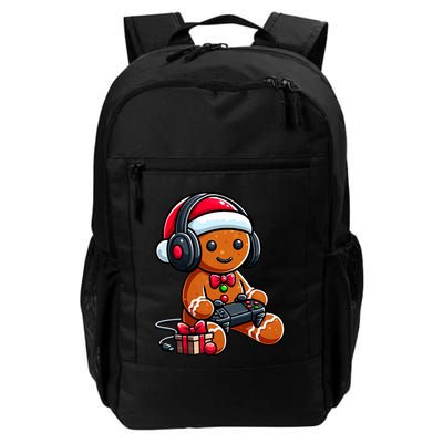 Funny Christmas Gamer Gingerbread Xmas Gaming Backpack
