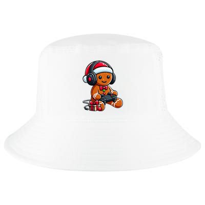 Funny Christmas Gamer Gingerbread Xmas Gaming Cool Comfort Performance Bucket Hat