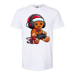 Funny Christmas Gamer Gingerbread Xmas Gaming Softstyle CVC T-Shirt