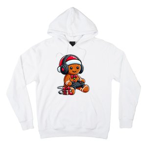 Funny Christmas Gamer Gingerbread Xmas Gaming Hoodie