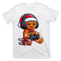 Funny Christmas Gamer Gingerbread Xmas Gaming T-Shirt