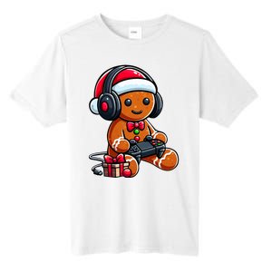 Funny Christmas Gamer Gingerbread Xmas Gaming Tall Fusion ChromaSoft Performance T-Shirt