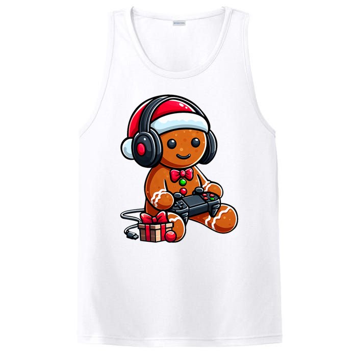 Funny Christmas Gamer Gingerbread Xmas Gaming PosiCharge Competitor Tank