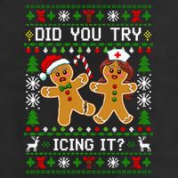 Funny Christmas Gingerbread Man Nurse Did You Try Icing It 11oz C Handle Ceramic Mug