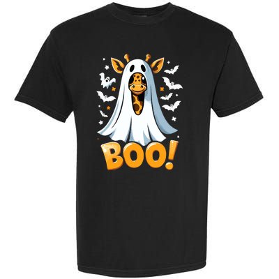 Funny Cute Giraffe Boo Halloween Costume Zoo Lover Garment-Dyed Heavyweight T-Shirt