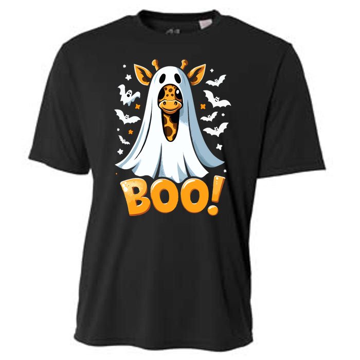 Funny Cute Giraffe Boo Halloween Costume Zoo Lover Cooling Performance Crew T-Shirt