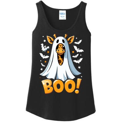 Funny Cute Giraffe Boo Halloween Costume Zoo Lover Ladies Essential Tank