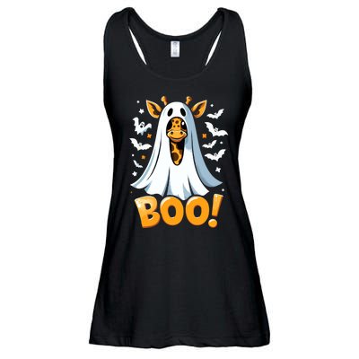 Funny Cute Giraffe Boo Halloween Costume Zoo Lover Ladies Essential Flowy Tank