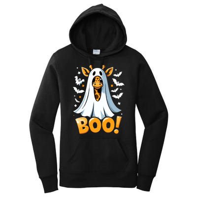 Funny Cute Giraffe Boo Halloween Costume Zoo Lover Women's Pullover Hoodie